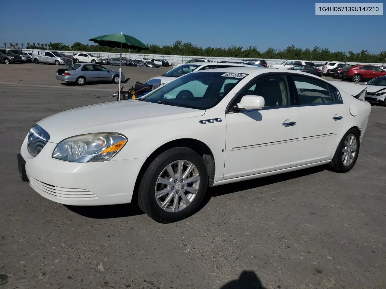 2009 Buick Lucerne Cxl VIN: 1G4HD57139U147210 Lot: 62775105