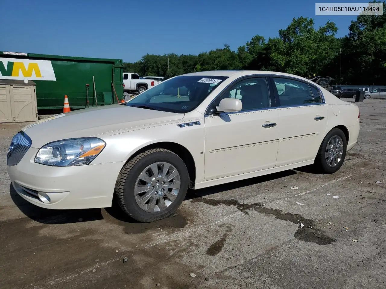 2010 Buick Lucerne Cxl VIN: 1G4HD5E10AU114494 Lot: 62086915