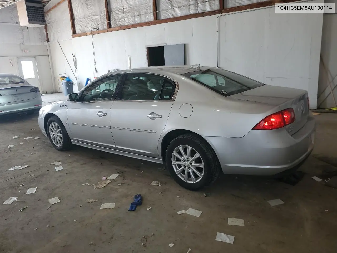 2010 Buick Lucerne Cxl VIN: 1G4HC5EM8AU100114 Lot: 62257455