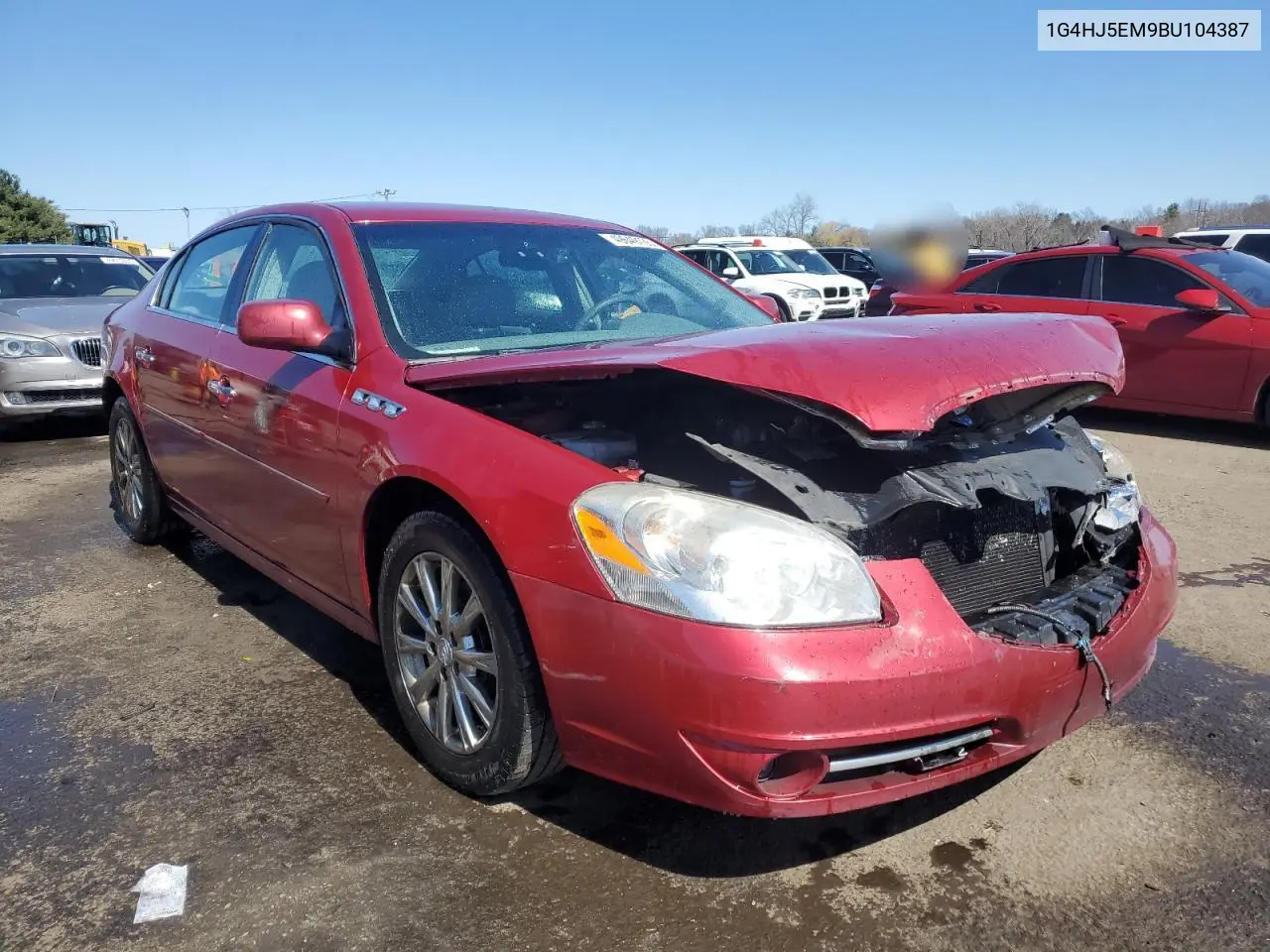 2011 Buick Lucerne Cxl VIN: 1G4HJ5EM9BU104387 Lot: 49649135