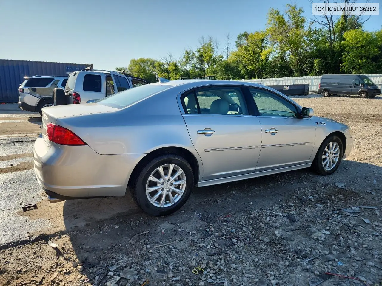 2011 Buick Lucerne Cxl VIN: 1G4HC5EM2BU136382 Lot: 62424265