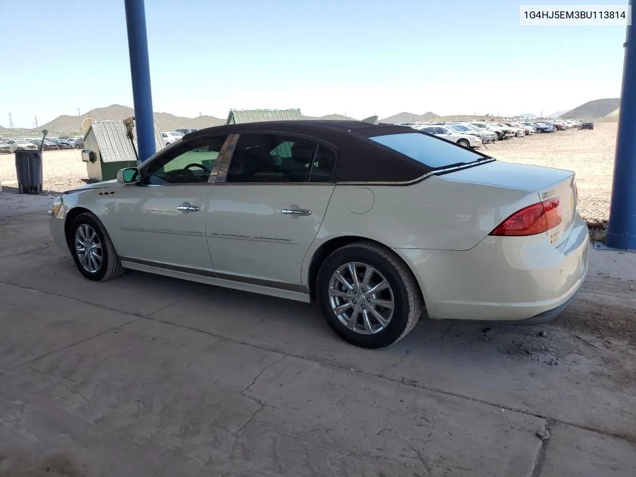 2011 Buick Lucerne Cxl VIN: 1G4HJ5EM3BU113814 Lot: 63088745