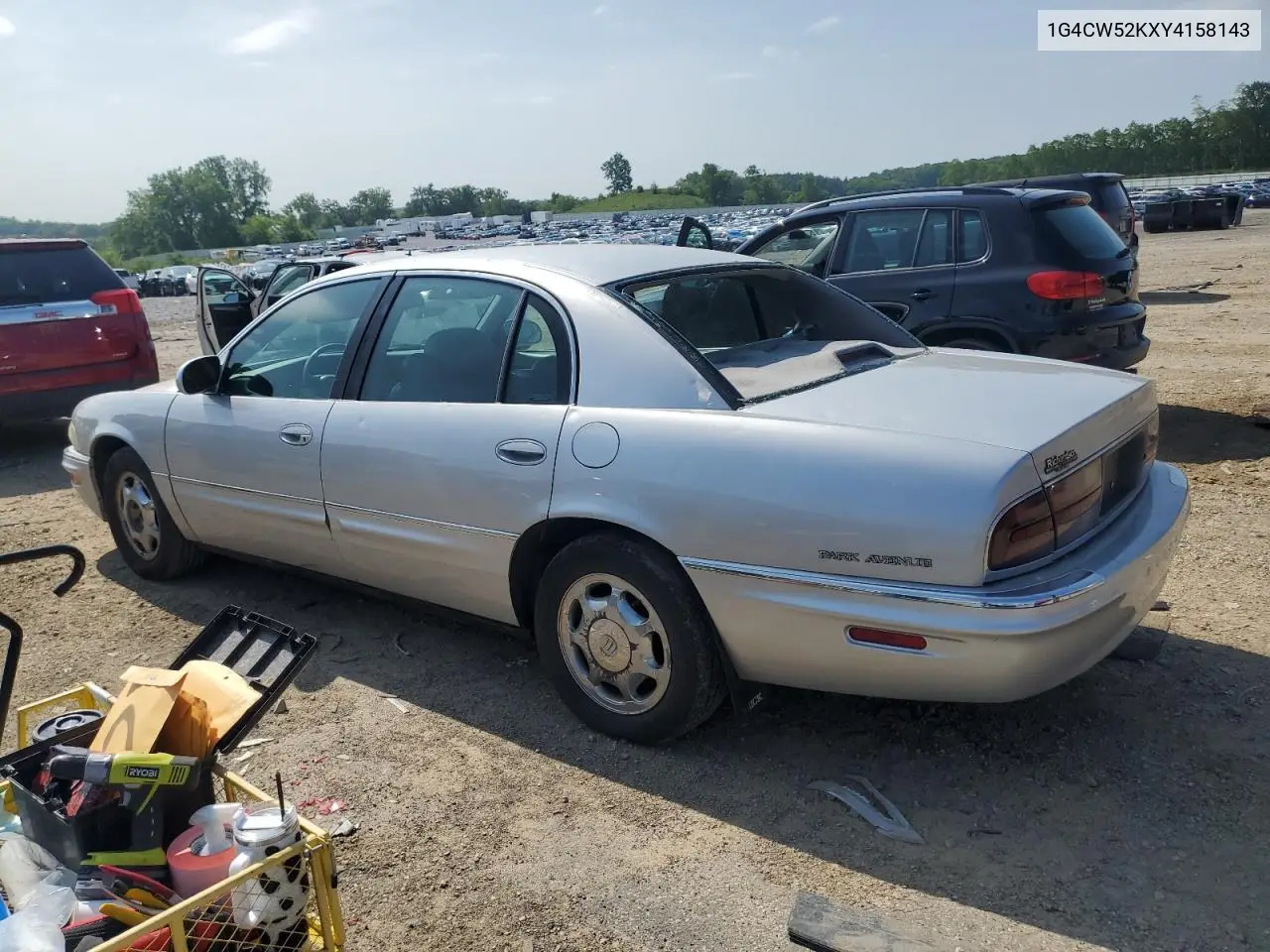 2000 Buick Park Avenue VIN: 1G4CW52KXY4158143 Lot: 60996355