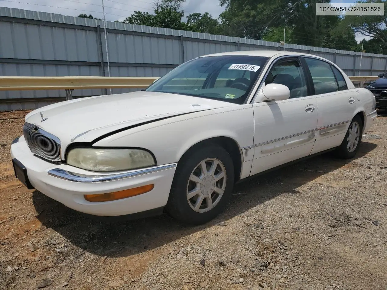 2002 Buick Park Avenue VIN: 1G4CW54K724151526 Lot: 61550275