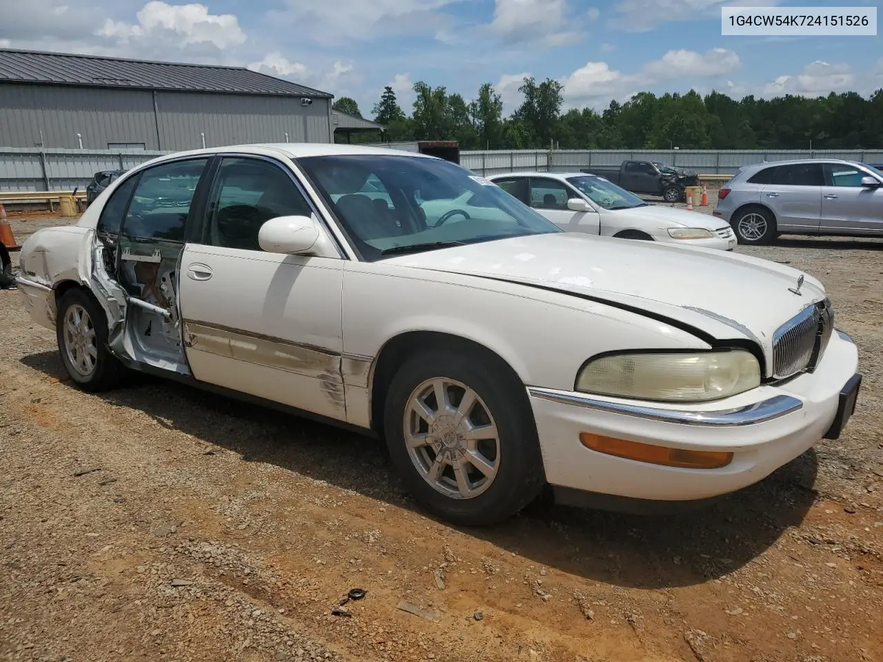 2002 Buick Park Avenue VIN: 1G4CW54K724151526 Lot: 61550275