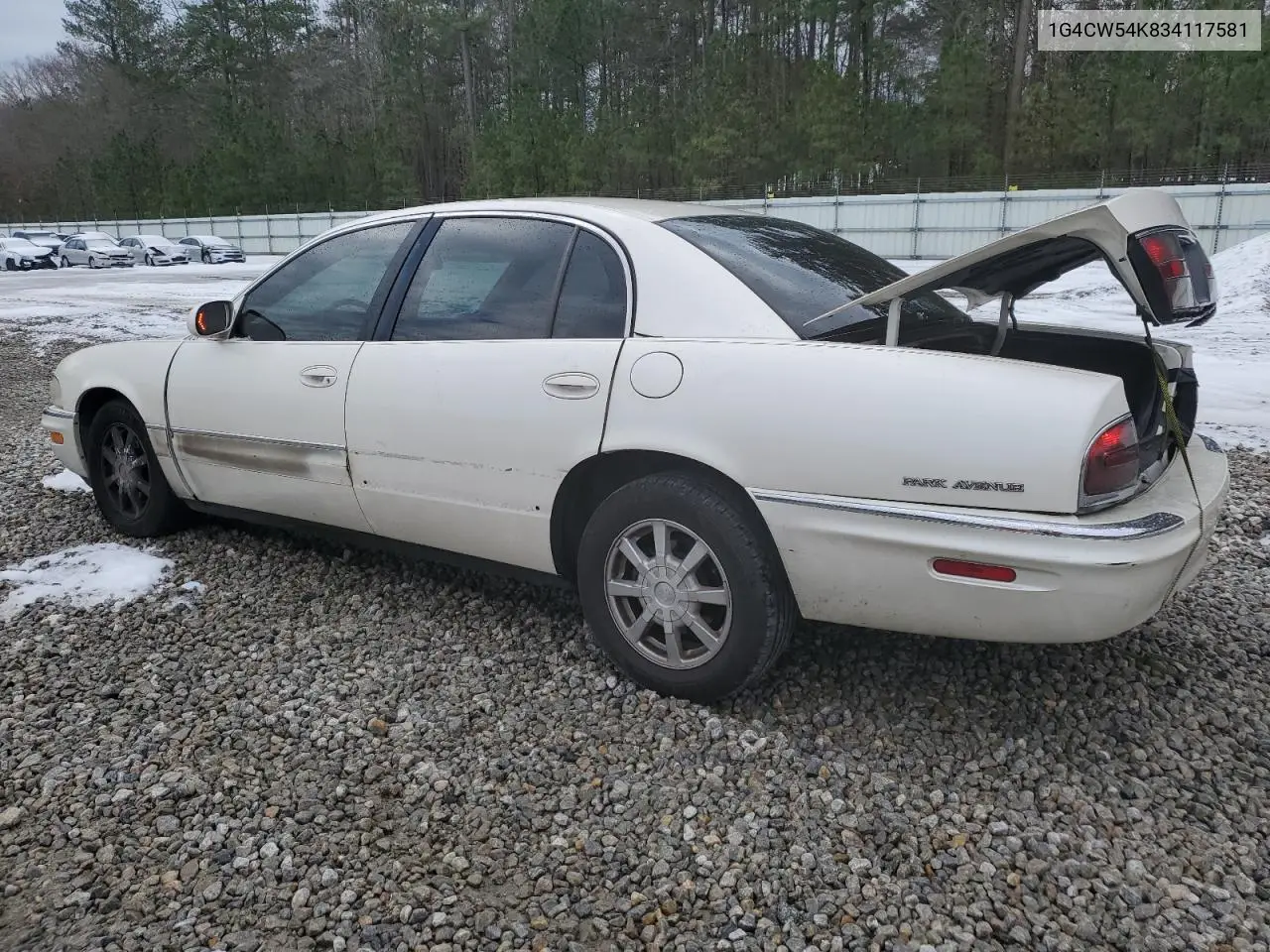 2003 Buick Park Avenue VIN: 1G4CW54K834117581 Lot: 88285595