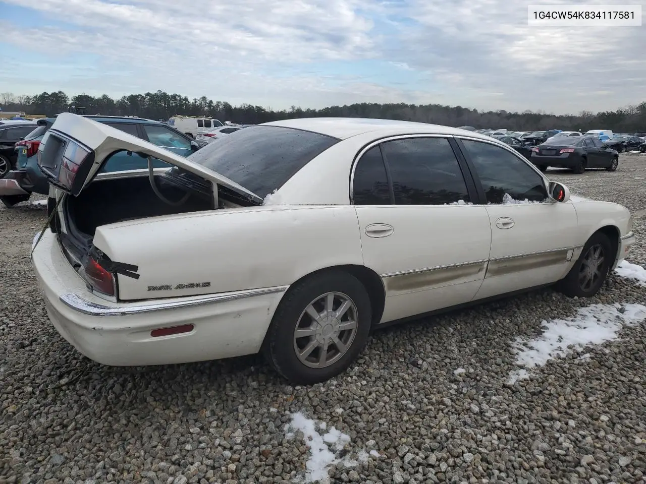 2003 Buick Park Avenue VIN: 1G4CW54K834117581 Lot: 88285595