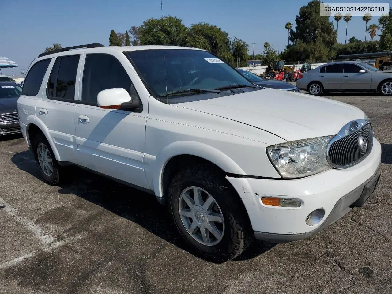 2004 Buick Rainier Cxl VIN: 5GADS13S142285818 Lot: 64339105
