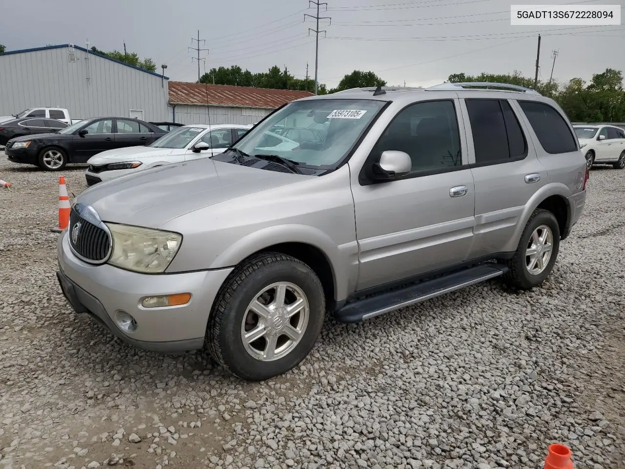 2007 Buick Rainier Cxl VIN: 5GADT13S672228094 Lot: 55973105