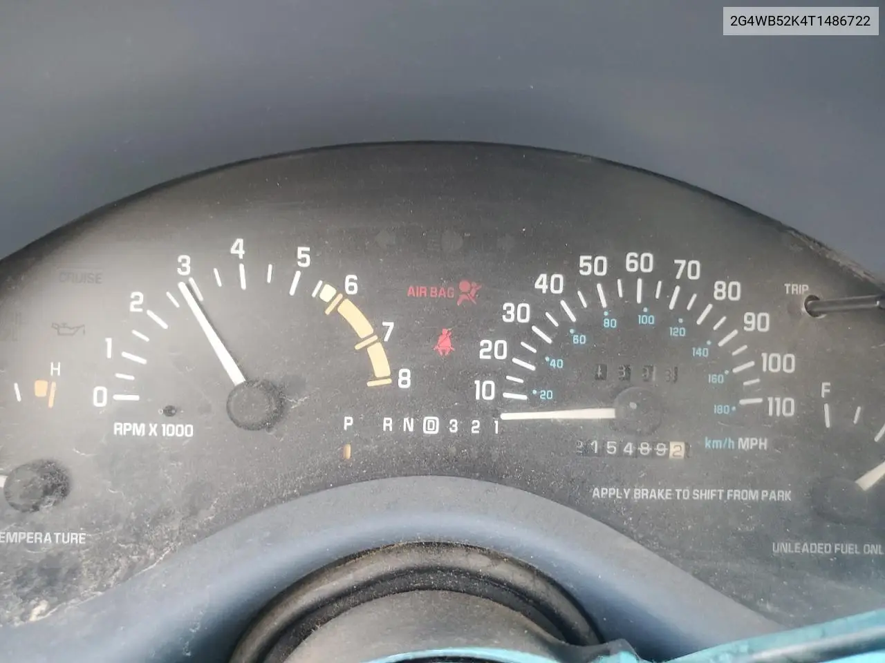 1996 Buick Regal Custom VIN: 2G4WB52K4T1486722 Lot: 65083875