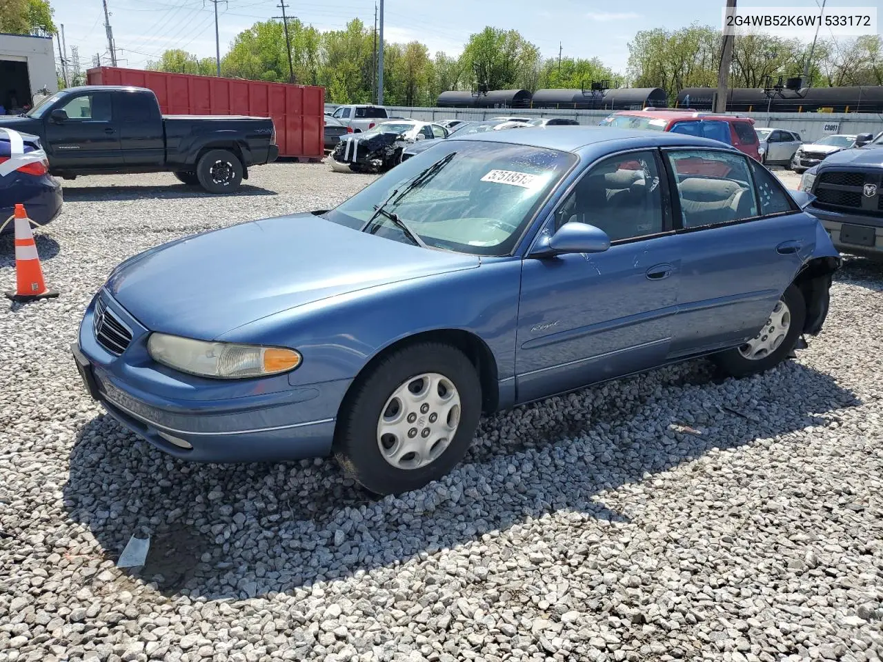 1998 Buick Regal Ls VIN: 2G4WB52K6W1533172 Lot: 52518515