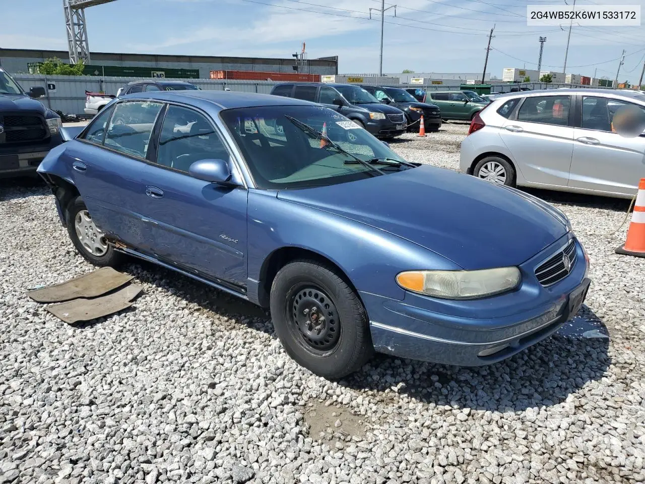 1998 Buick Regal Ls VIN: 2G4WB52K6W1533172 Lot: 52518515