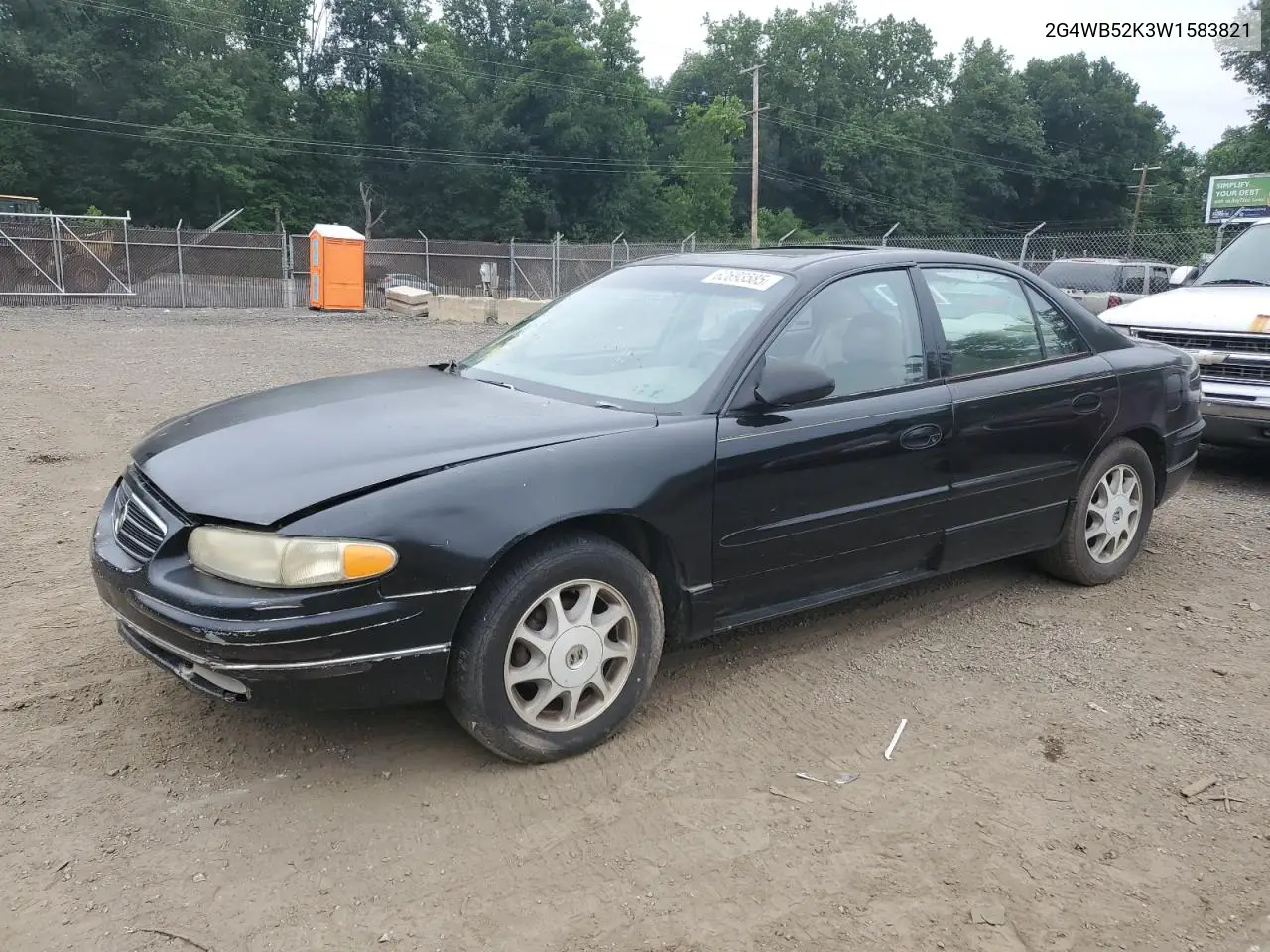 1998 Buick Regal Ls VIN: 2G4WB52K3W1583821 Lot: 62693585