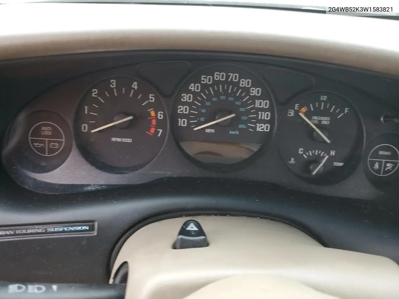 1998 Buick Regal Ls VIN: 2G4WB52K3W1583821 Lot: 62693585
