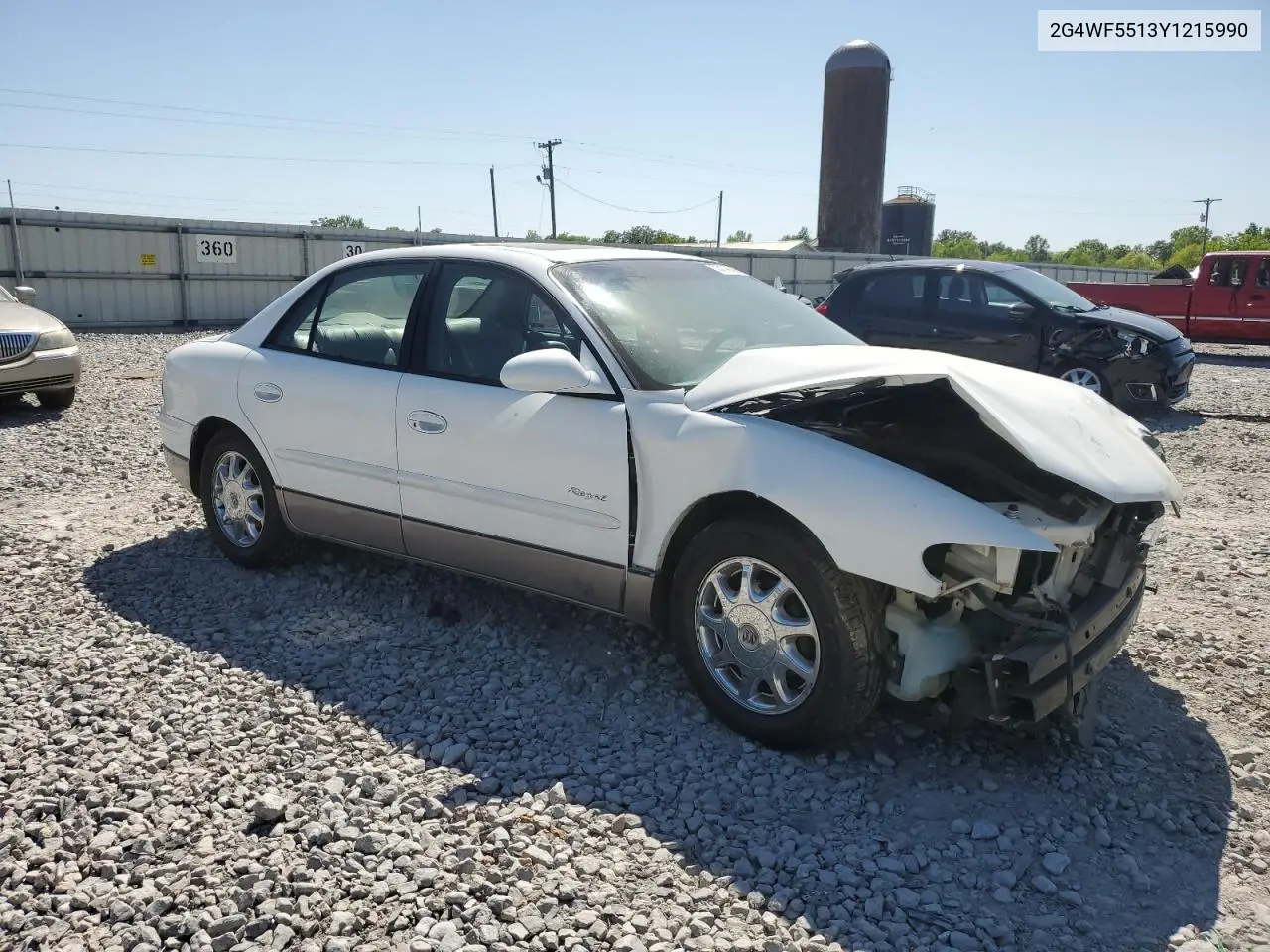 2000 Buick Regal Gs VIN: 2G4WF5513Y1215990 Lot: 53140385