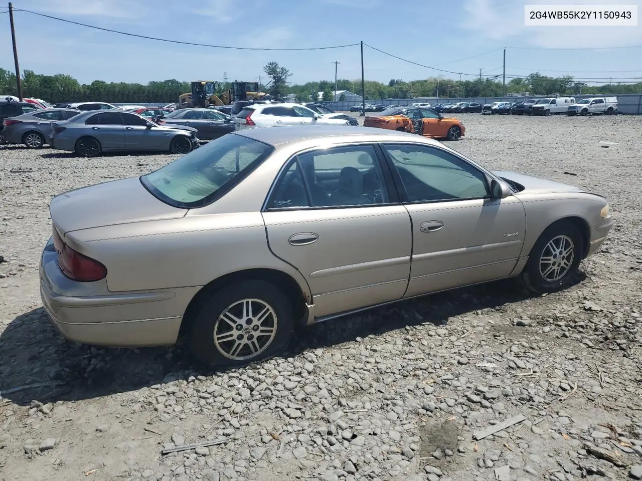 2000 Buick Regal Ls VIN: 2G4WB55K2Y1150943 Lot: 56734445