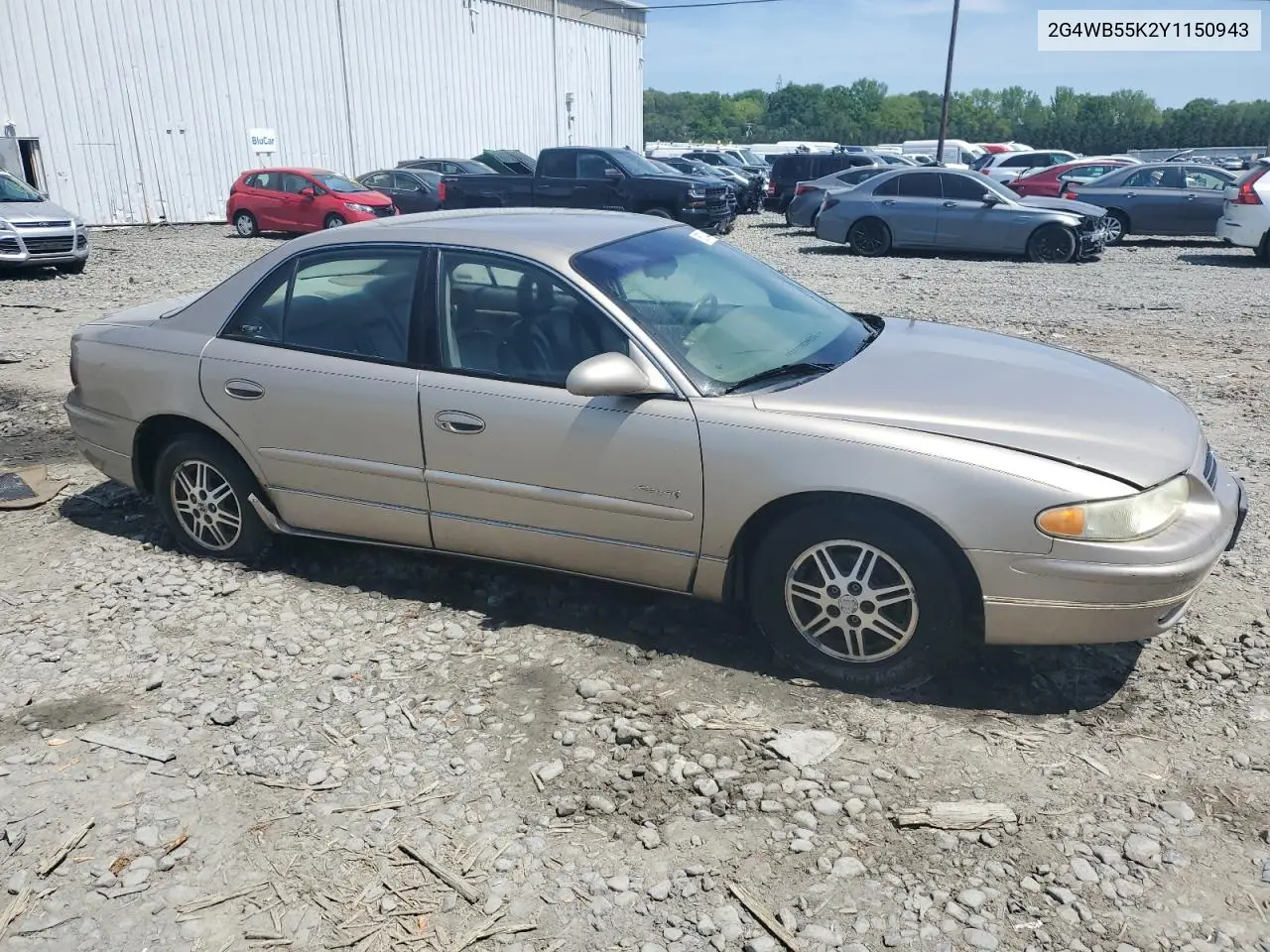 2000 Buick Regal Ls VIN: 2G4WB55K2Y1150943 Lot: 56734445