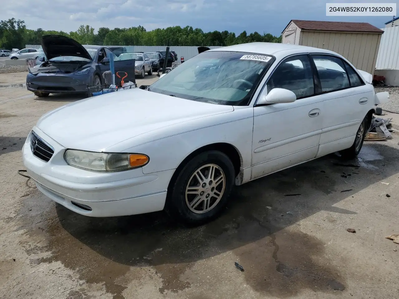 2000 Buick Regal Ls VIN: 2G4WB52K0Y1262080 Lot: 58785605
