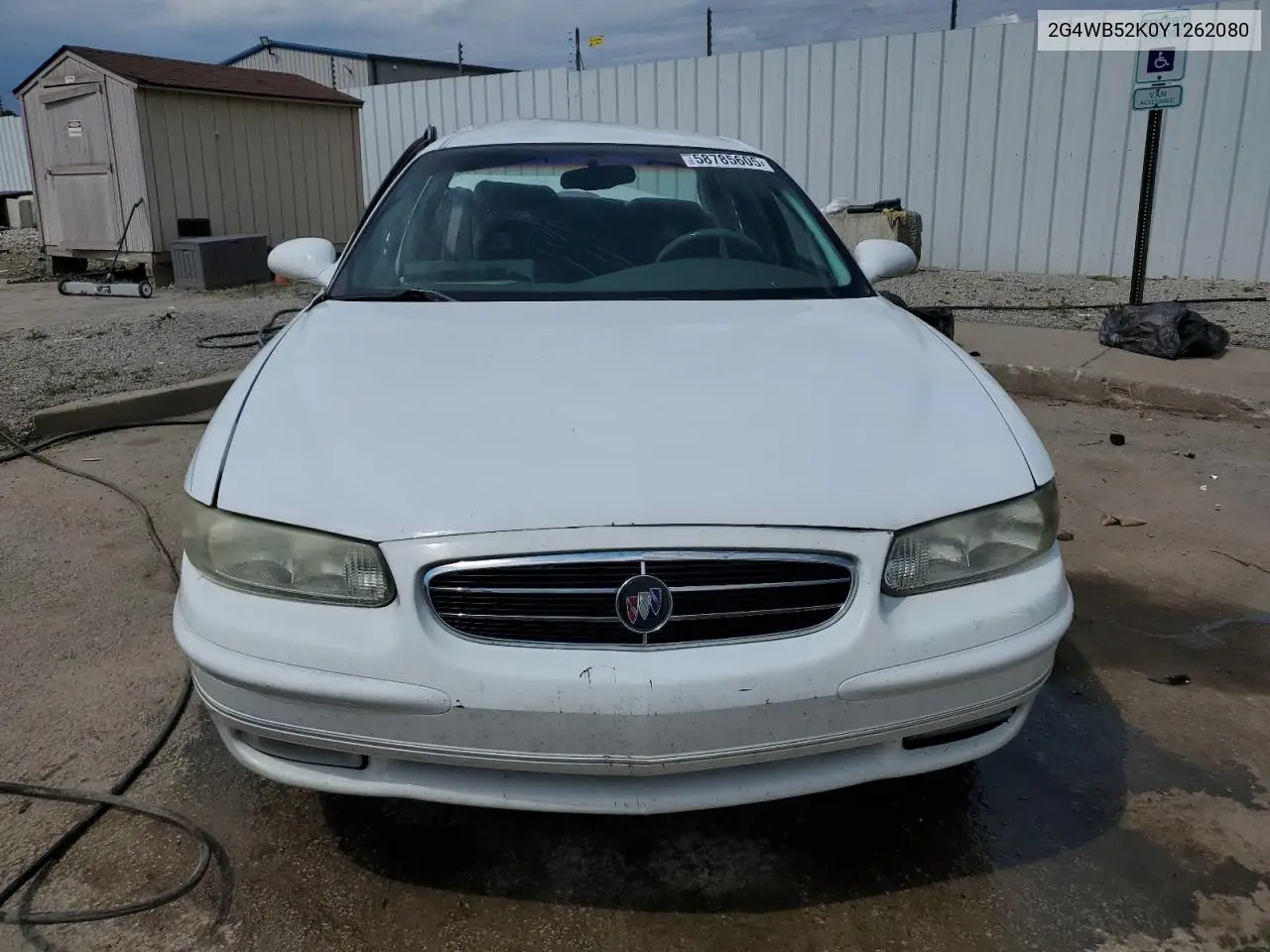 2000 Buick Regal Ls VIN: 2G4WB52K0Y1262080 Lot: 58785605