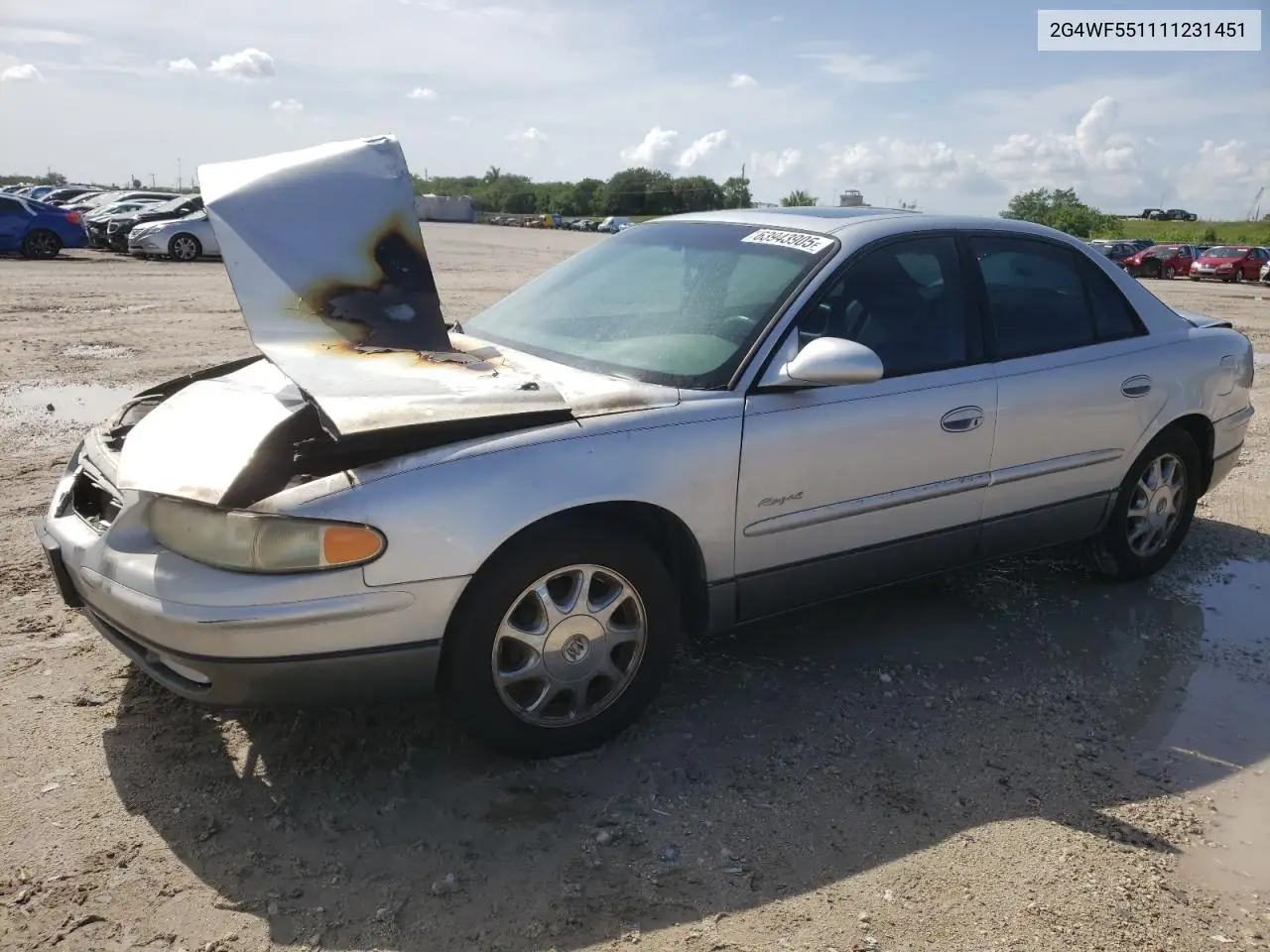 2001 Buick Regal Gs VIN: 2G4WF551111231451 Lot: 63943905