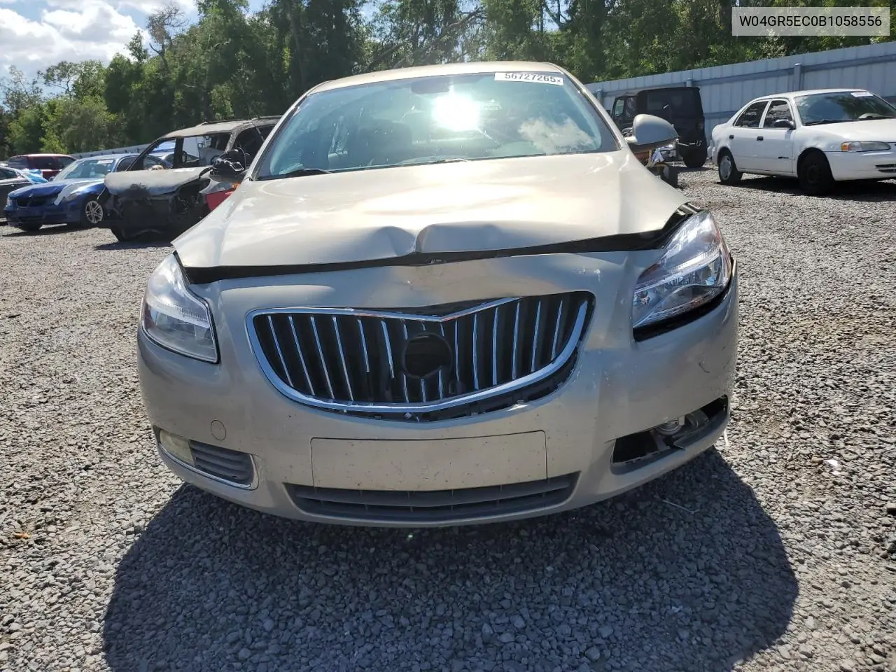 2011 Buick Regal Cxl VIN: W04GR5EC0B1058556 Lot: 56727265