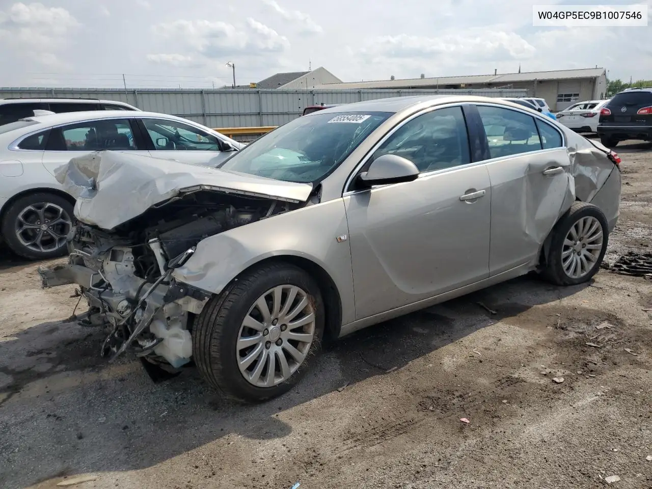 2011 Buick Regal Cxl VIN: W04GP5EC9B1007546 Lot: 58554005