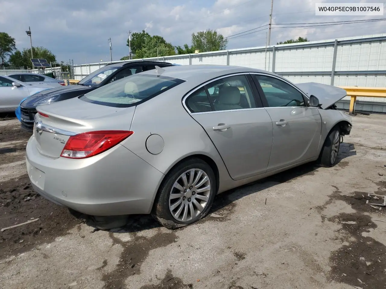 2011 Buick Regal Cxl VIN: W04GP5EC9B1007546 Lot: 58554005
