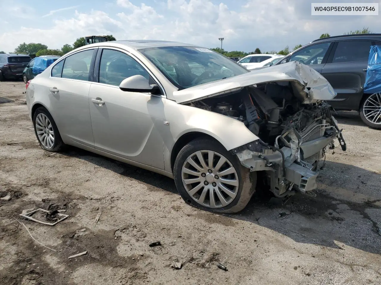 2011 Buick Regal Cxl VIN: W04GP5EC9B1007546 Lot: 58554005