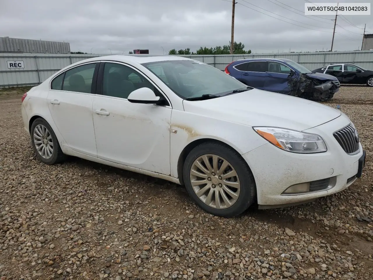 2011 Buick Regal Cxl VIN: W04GT5GC4B1042083 Lot: 61973375