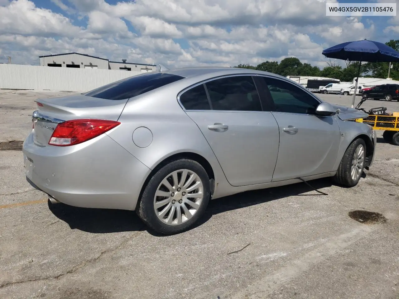 2011 Buick Regal Cxl VIN: W04GX5GV2B1105476 Lot: 63258045