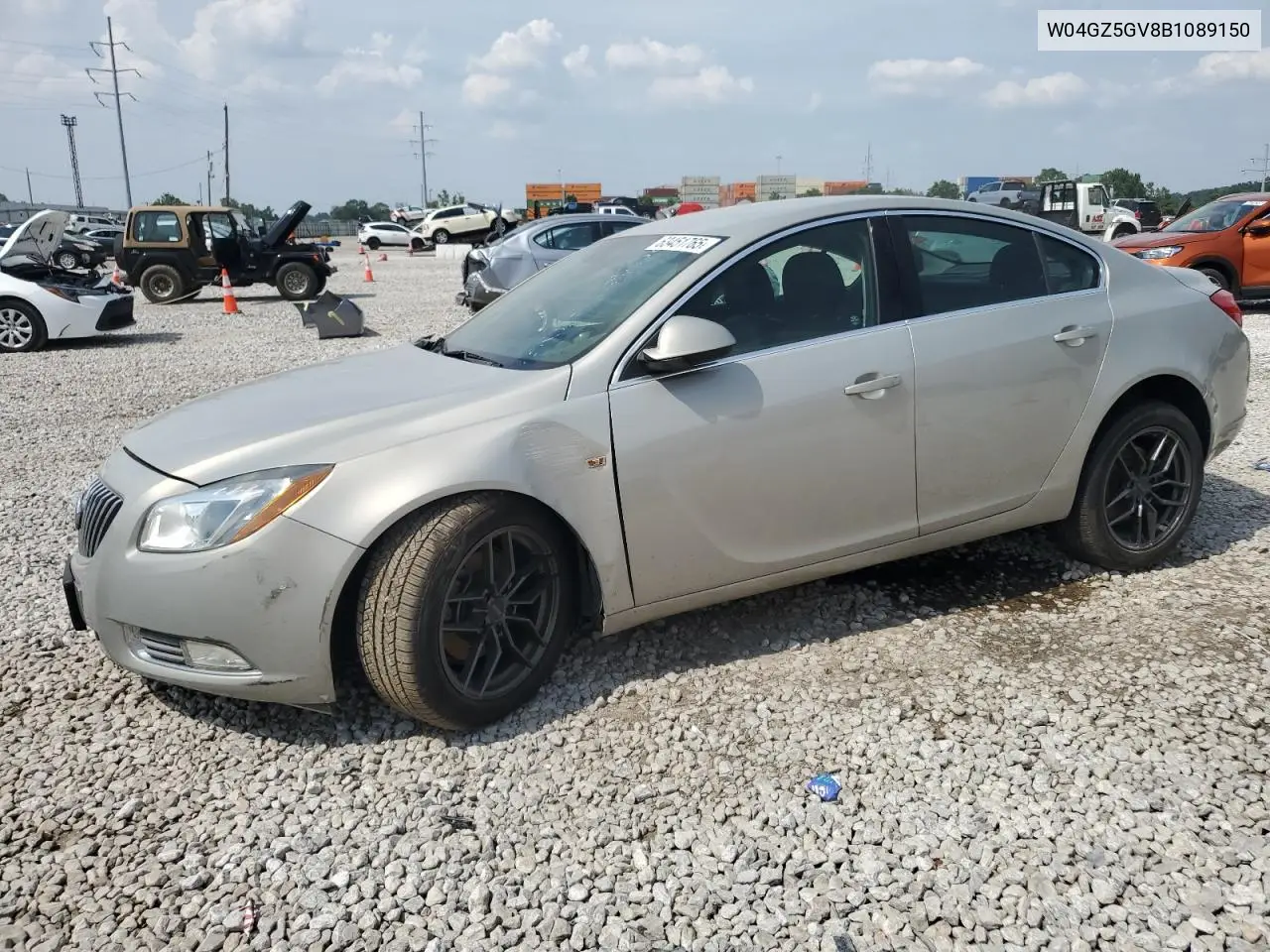 2011 Buick Regal Cxl VIN: W04GZ5GV8B1089150 Lot: 63451765