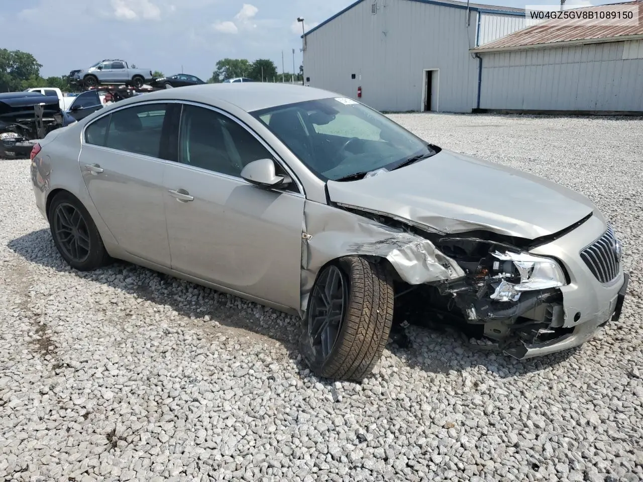 2011 Buick Regal Cxl VIN: W04GZ5GV8B1089150 Lot: 63451765