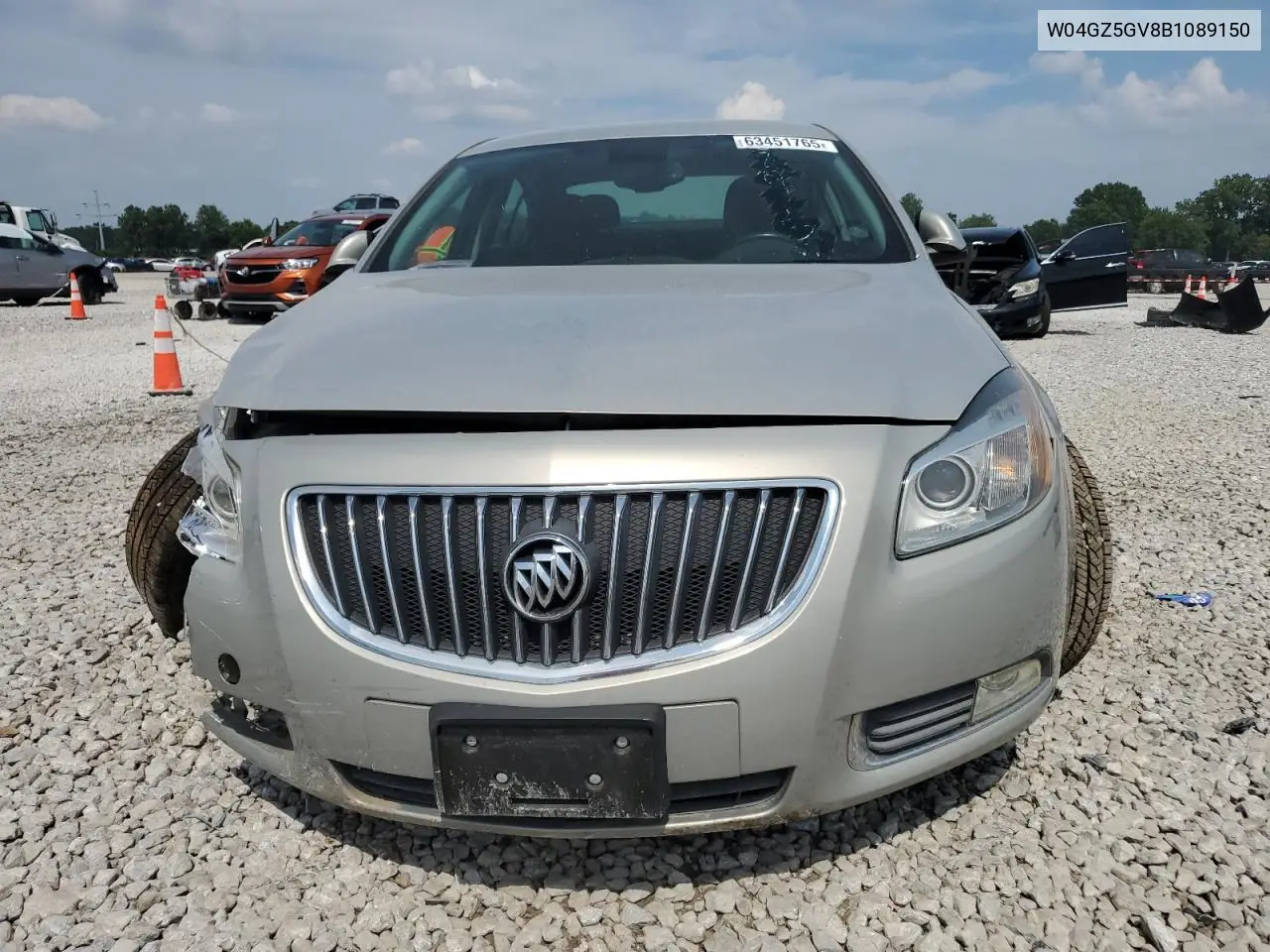 2011 Buick Regal Cxl VIN: W04GZ5GV8B1089150 Lot: 63451765