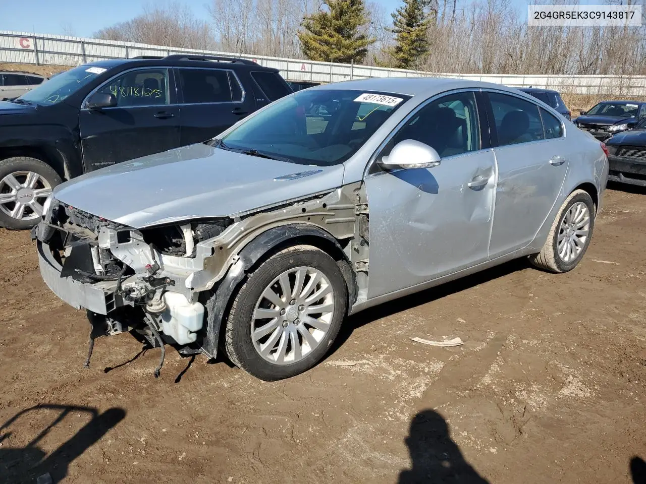 2012 Buick Regal VIN: 2G4GR5EK3C9143817 Lot: 48173615