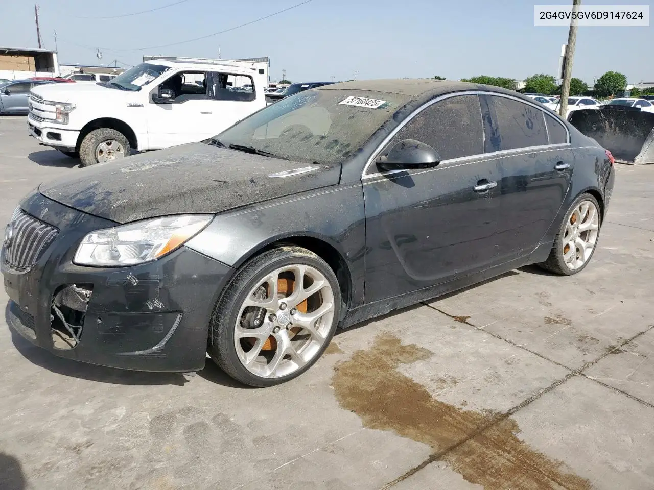 2013 Buick Regal Gs VIN: 2G4GV5GV6D9147624 Lot: 57160425