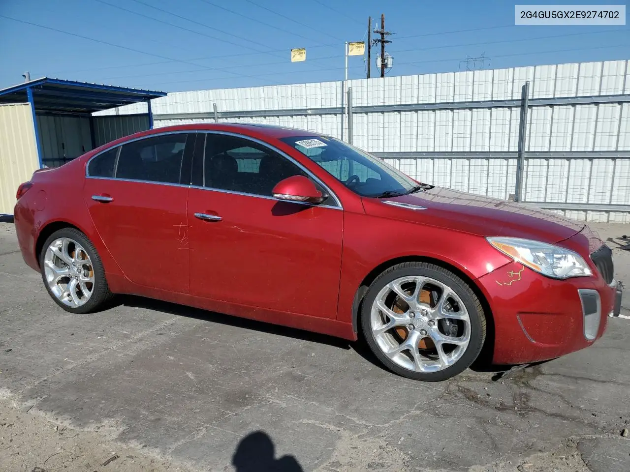 2014 Buick Regal Gs VIN: 2G4GU5GX2E9274702 Lot: 62885135
