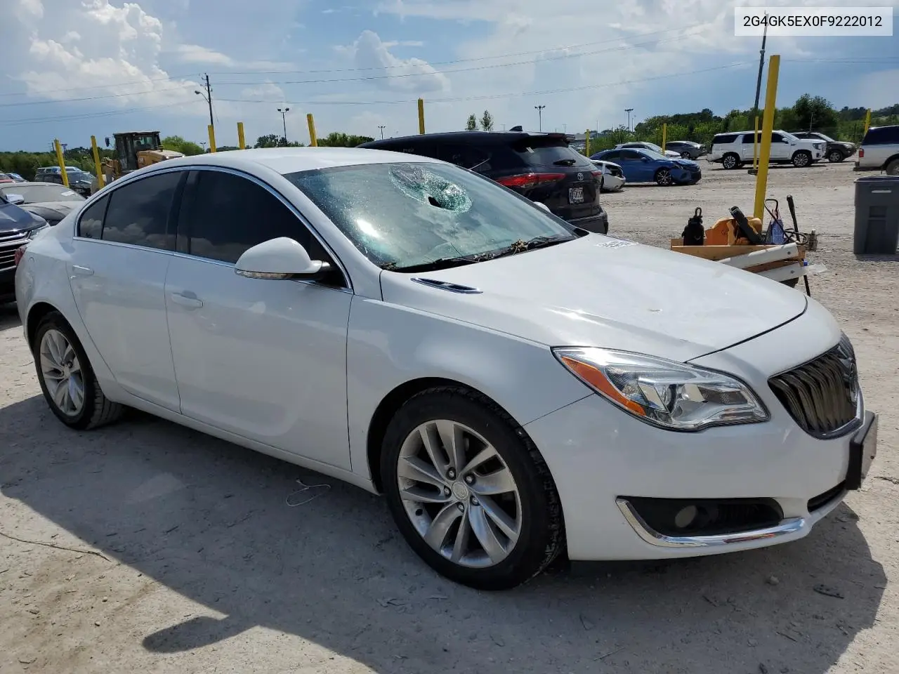 2015 Buick Regal VIN: 2G4GK5EX0F9222012 Lot: 62541365