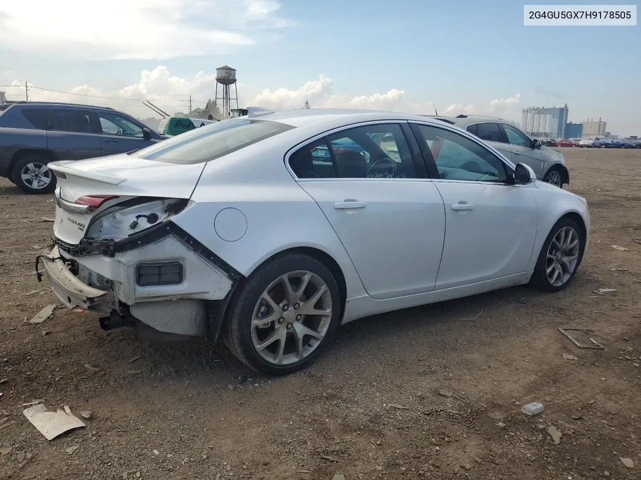 2017 Buick Regal Gs VIN: 2G4GU5GX7H9178505 Lot: 62586045