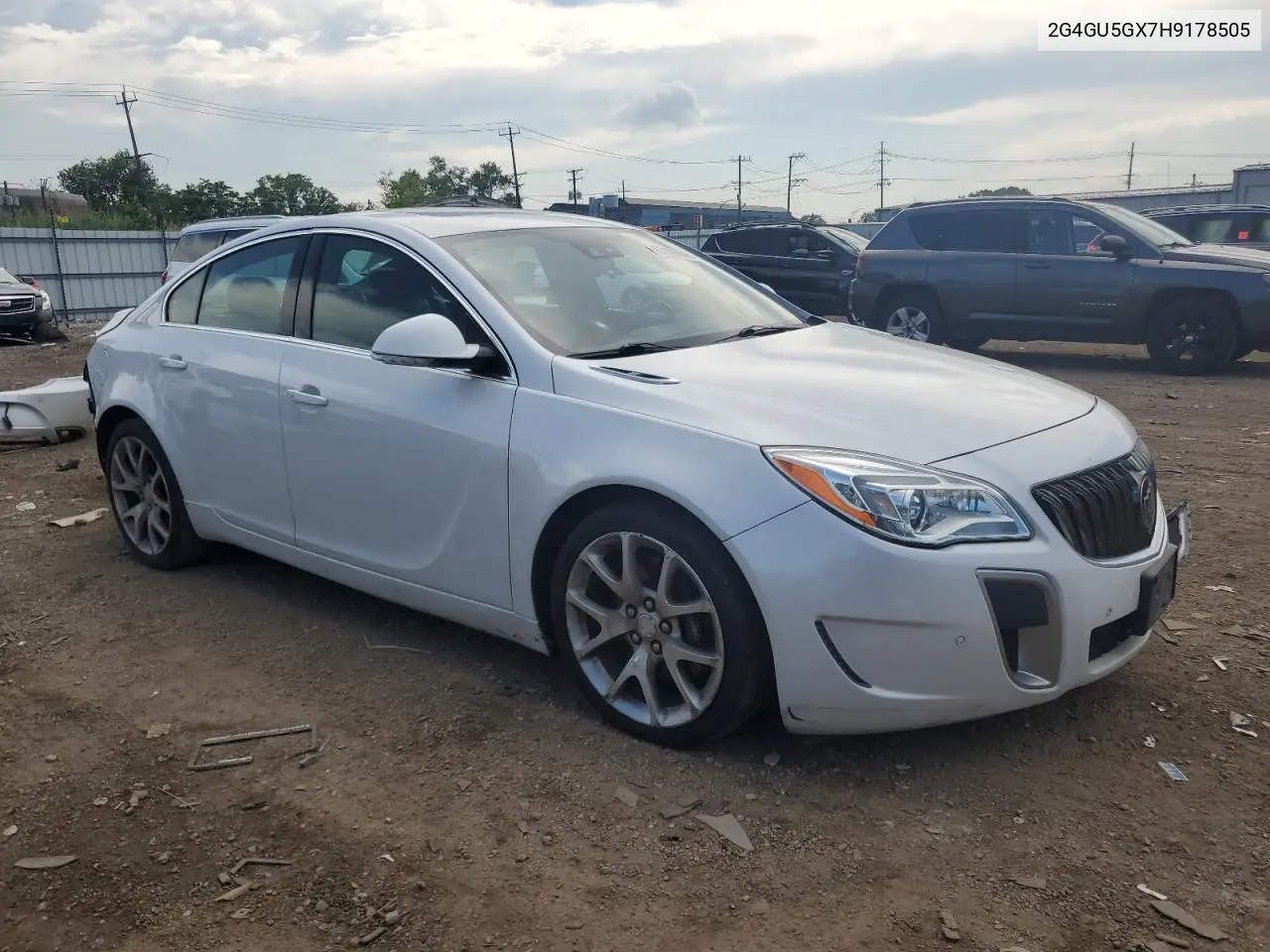 2017 Buick Regal Gs VIN: 2G4GU5GX7H9178505 Lot: 62586045