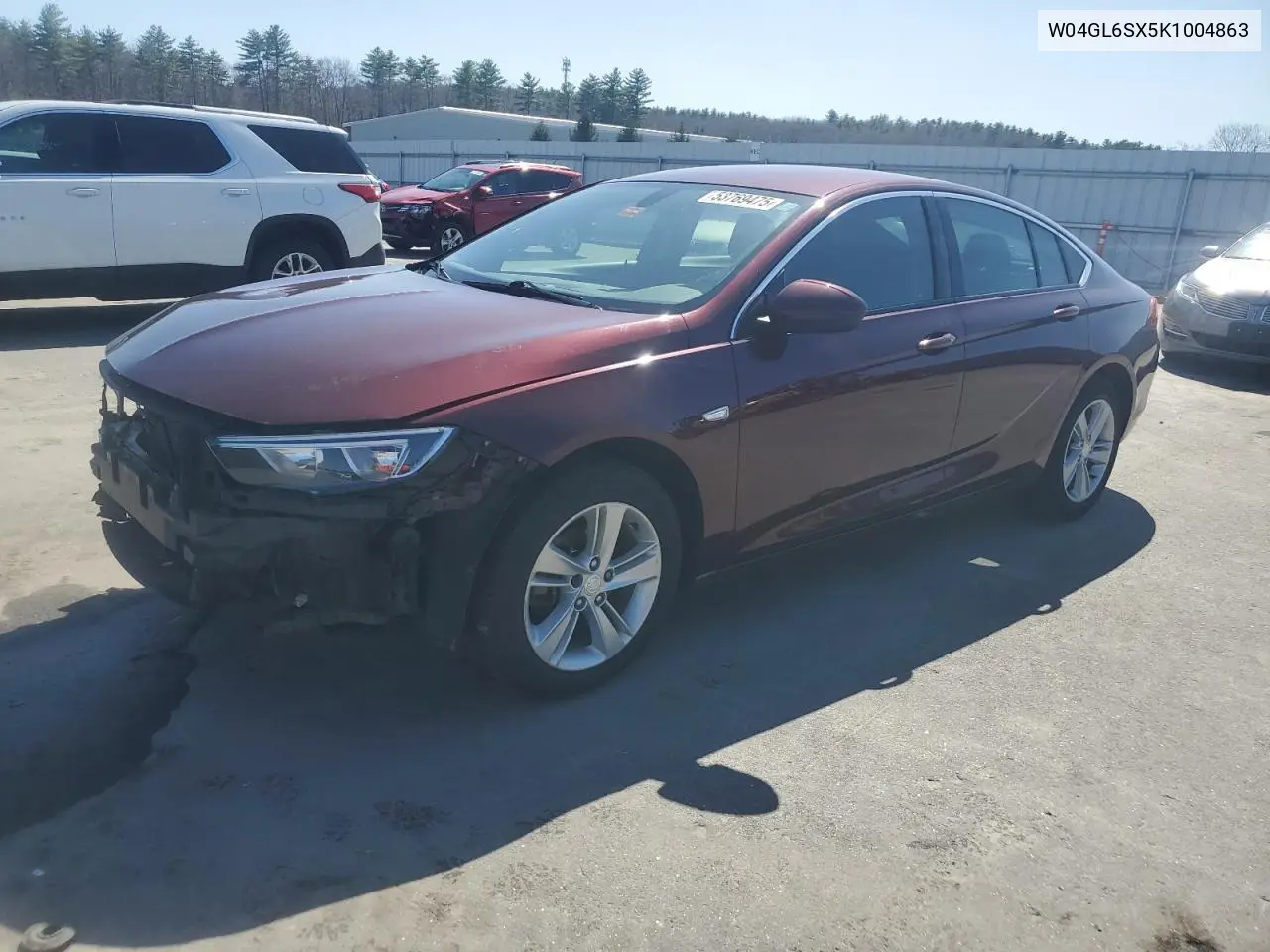 2019 Buick Regal Preferred VIN: W04GL6SX5K1004863 Lot: 53769475