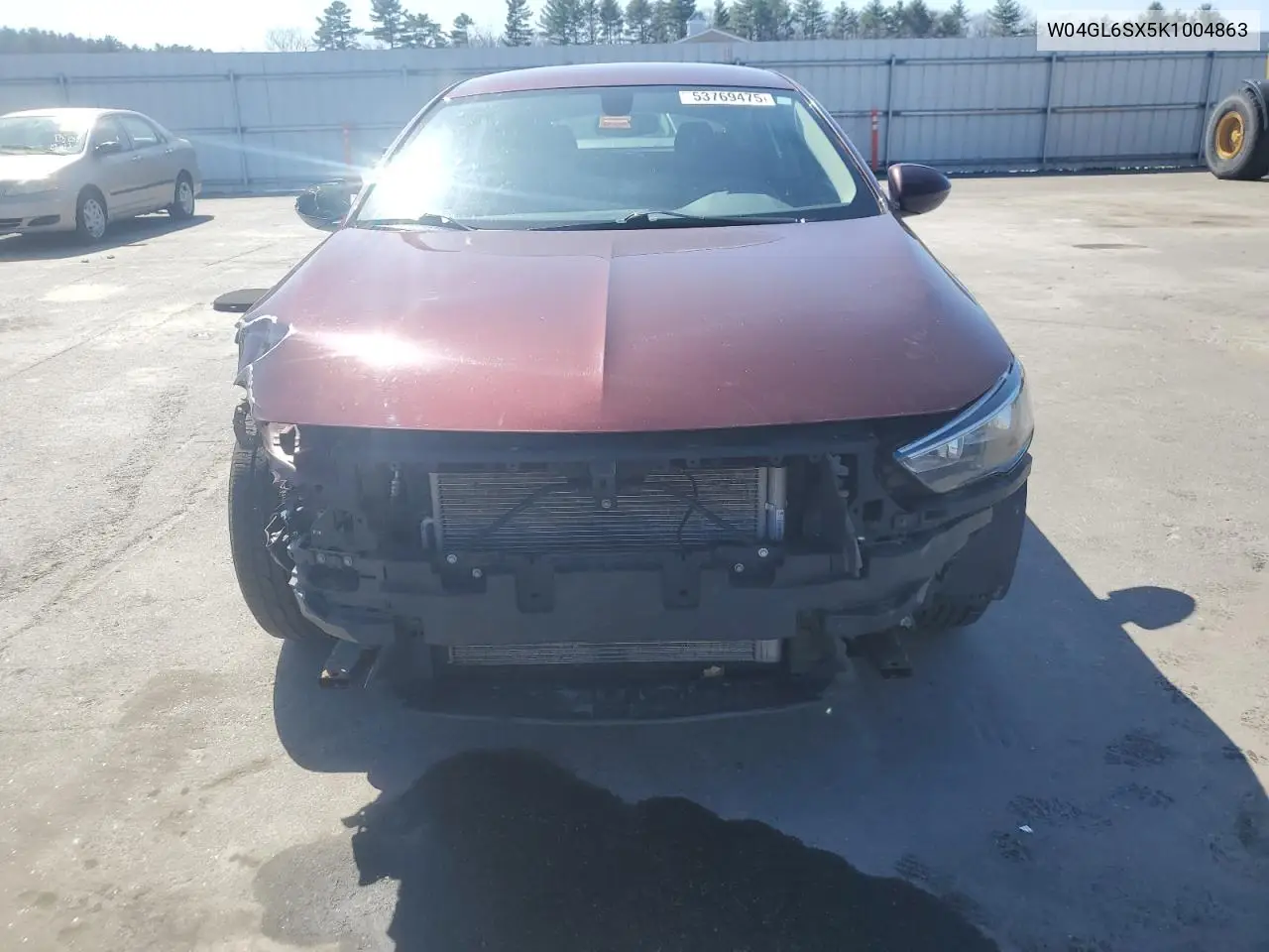 2019 Buick Regal Preferred VIN: W04GL6SX5K1004863 Lot: 53769475