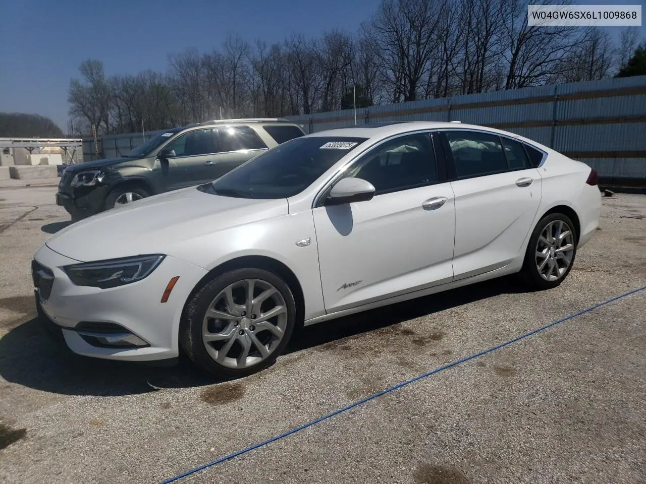 2020 Buick Regal Avenir VIN: W04GW6SX6L1009868 Lot: 52039075