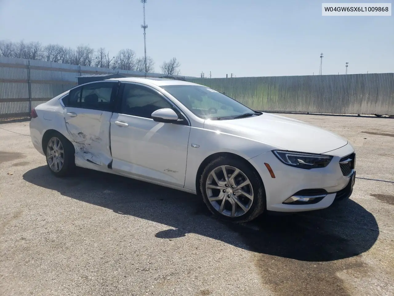 2020 Buick Regal Avenir VIN: W04GW6SX6L1009868 Lot: 52039075
