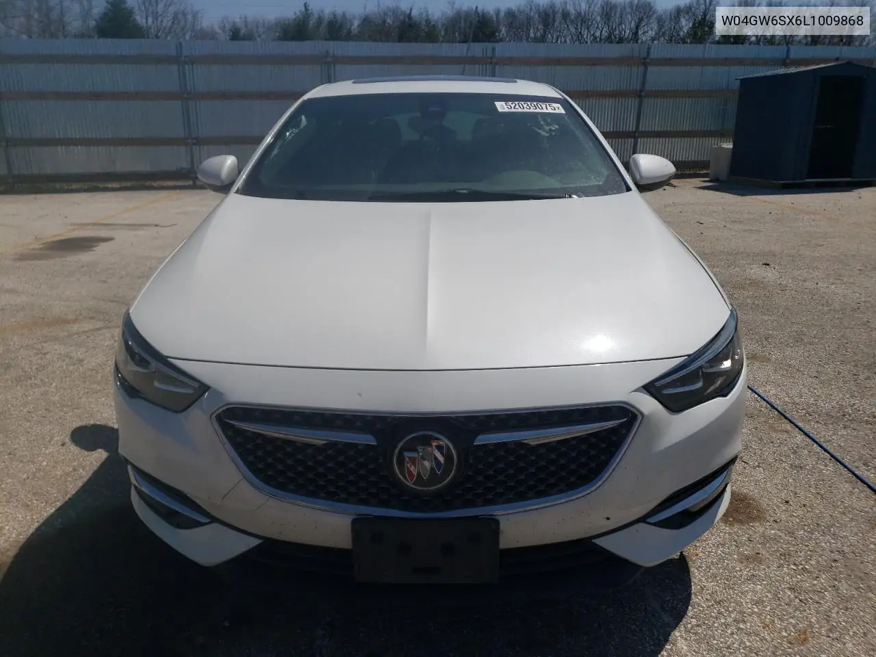 2020 Buick Regal Avenir VIN: W04GW6SX6L1009868 Lot: 52039075