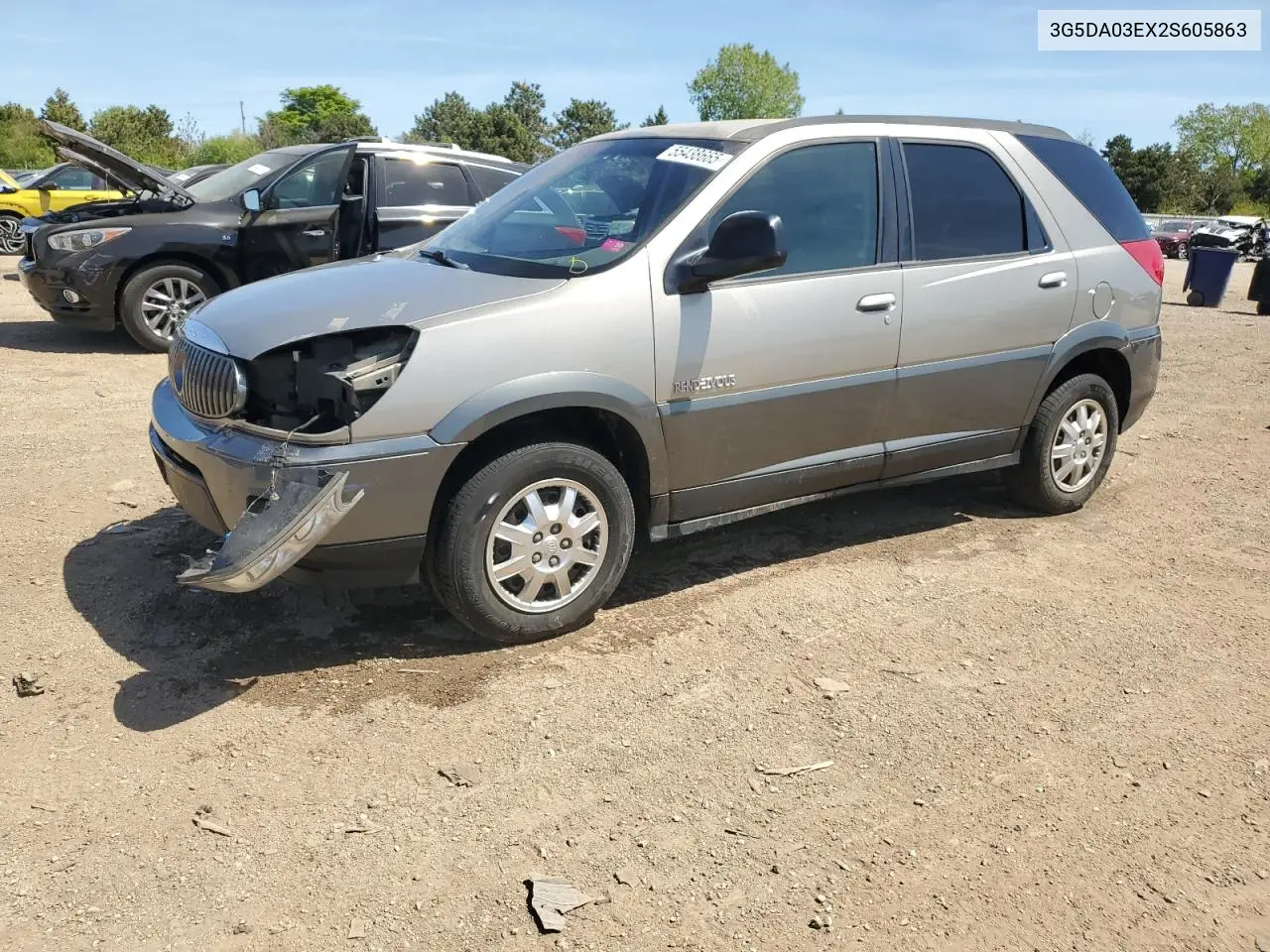 2002 Buick Rendezvous Cx VIN: 3G5DA03EX2S605863 Lot: 55438665