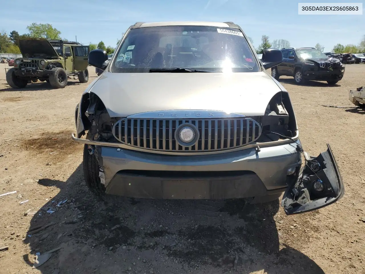 2002 Buick Rendezvous Cx VIN: 3G5DA03EX2S605863 Lot: 55438665