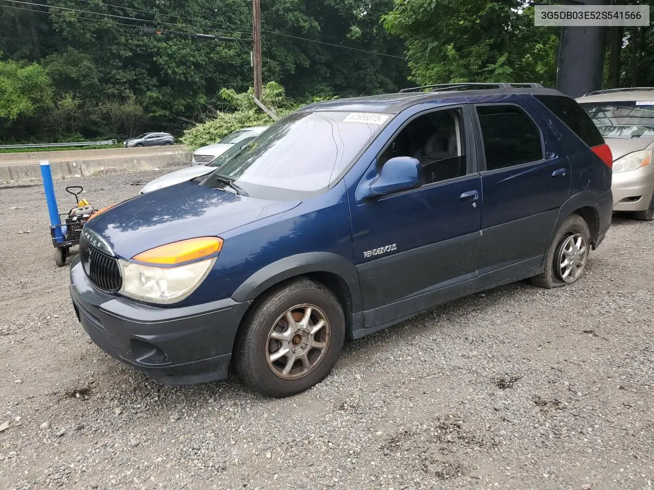 2002 Buick Rendezvous Cx VIN: 3G5DB03E52S541566 Lot: 62655015