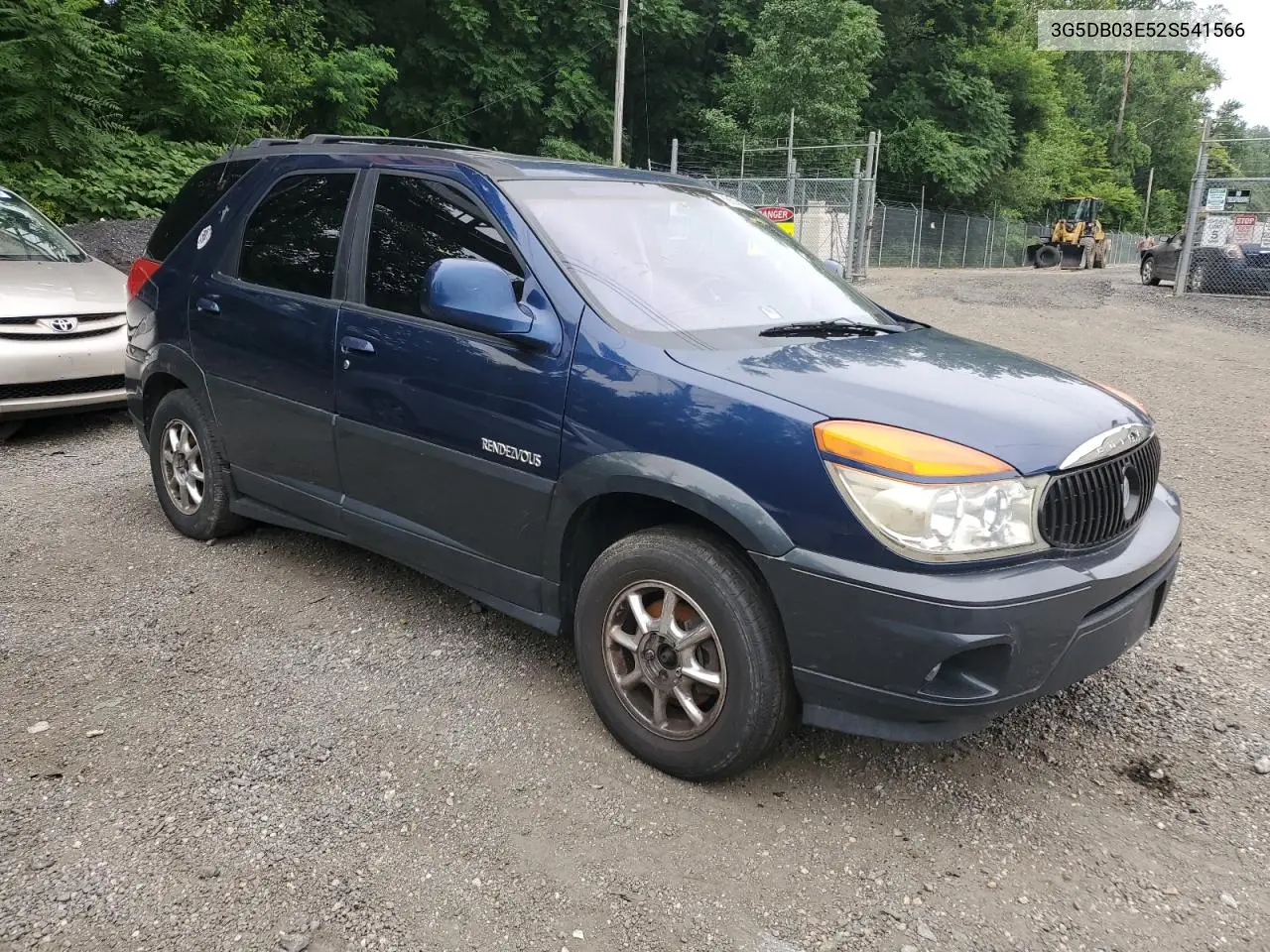 2002 Buick Rendezvous Cx VIN: 3G5DB03E52S541566 Lot: 62655015