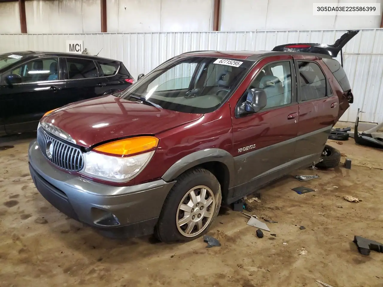 2002 Buick Rendezvous Cx VIN: 3G5DA03E22S586399 Lot: 62715295