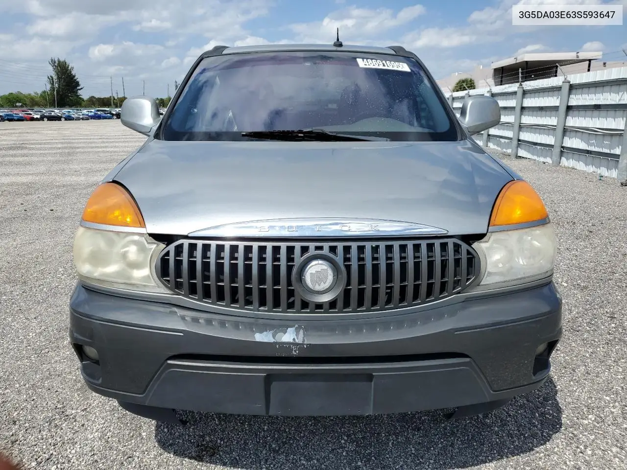 2003 Buick Rendezvous Cx VIN: 3G5DA03E63S593647 Lot: 48691695